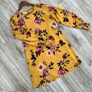 Maurice’s long sleeve floral shift dress